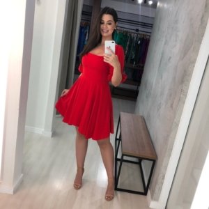 Vestido Anne - Vermelho - Image 1