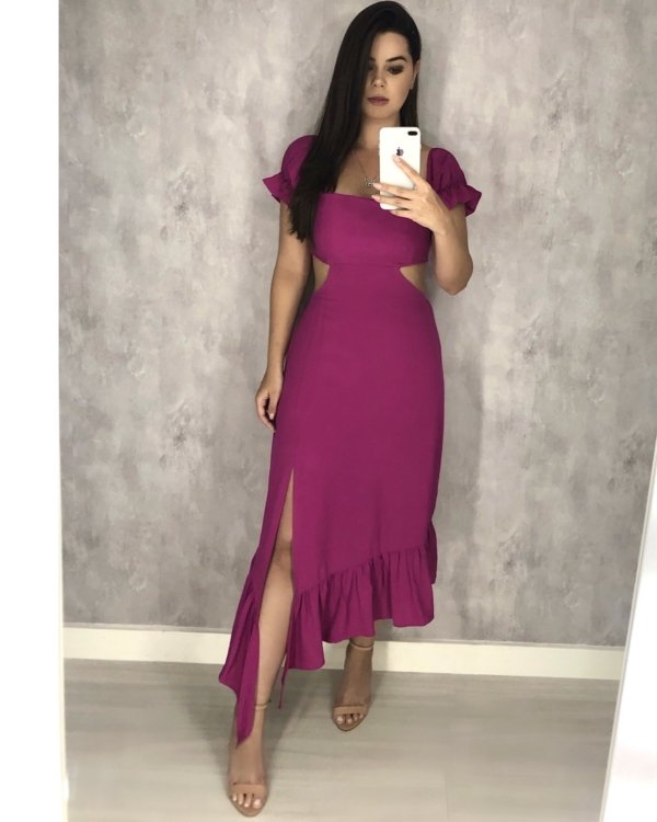 Vestido Jasmin - Fúcsia