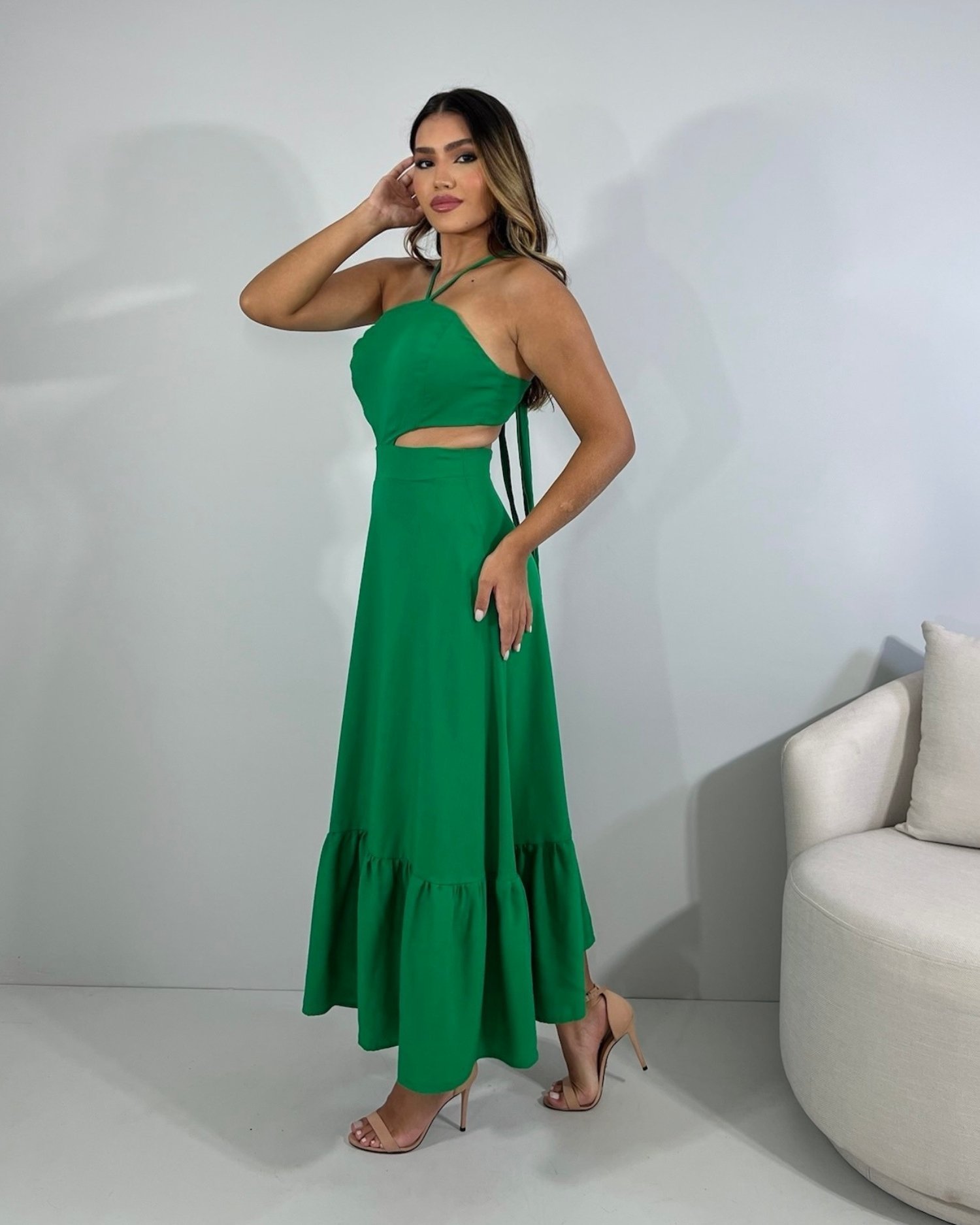 Vestido Aurora - Verde Bandeira - Image 2