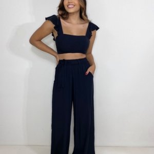 Conjunto Pantalona Samira - Preto - Image 1