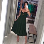 Vestido Jéssica Midi – Verde Militar