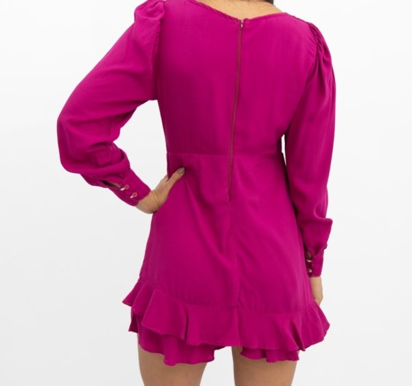 Macaquinho Tamires - Fúcsia