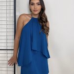 Vestido Tiffany – Azul Petróleo