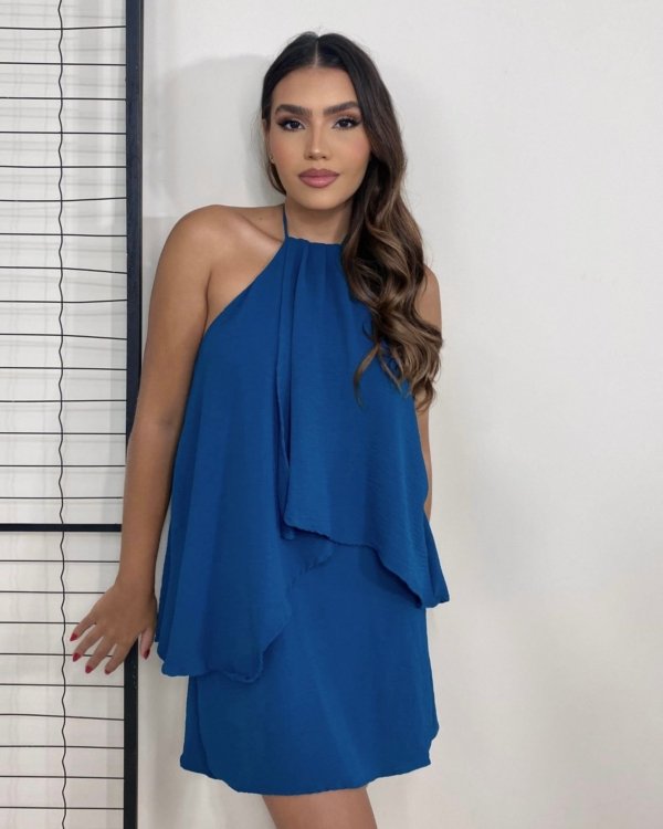 Vestido Tiffany - Azul Petróleo