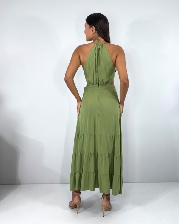 Vestido Estefane - Folhagem