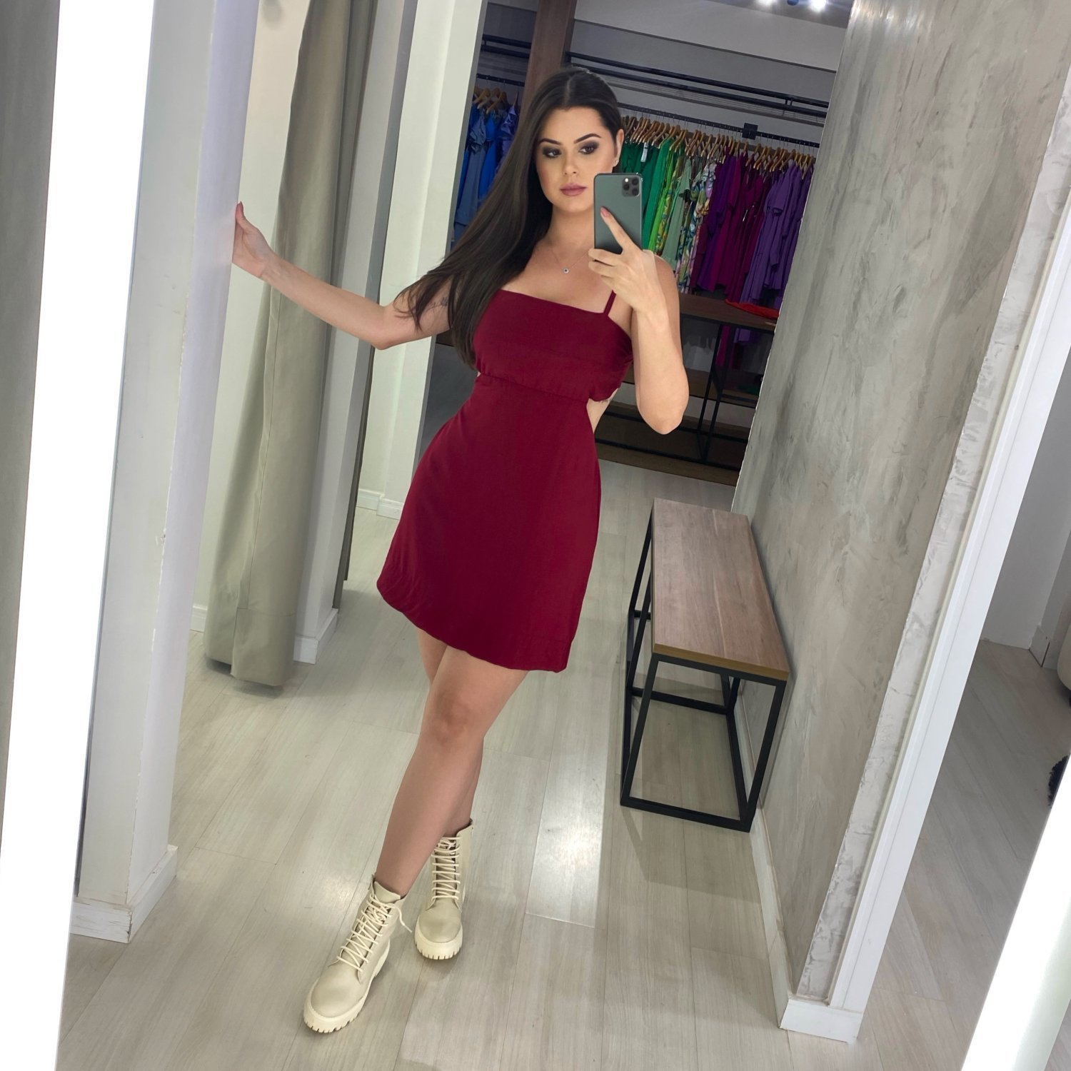 Vestido Olívia - Marsala - Image 1