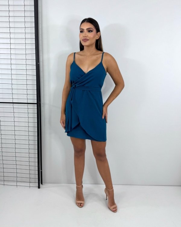 Vestido Anastasia - Azul Petróleo