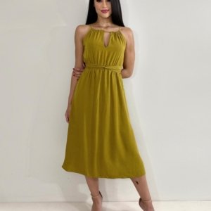 Vestido Isadora - Amarelo Queimado - Image 1