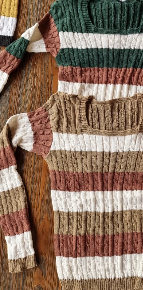 Tricot Listrado Luzia - Cores