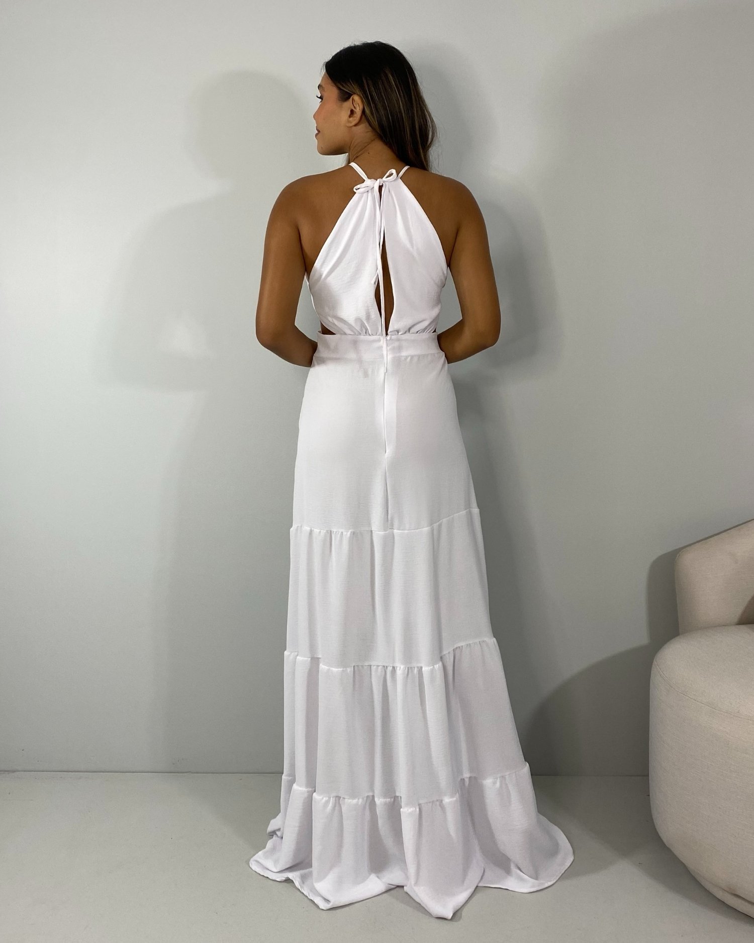 Vestido Estefane Longo - Branco - Image 4