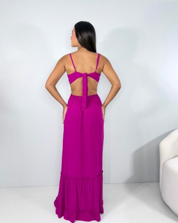 Vestido Launa - Fúcsia