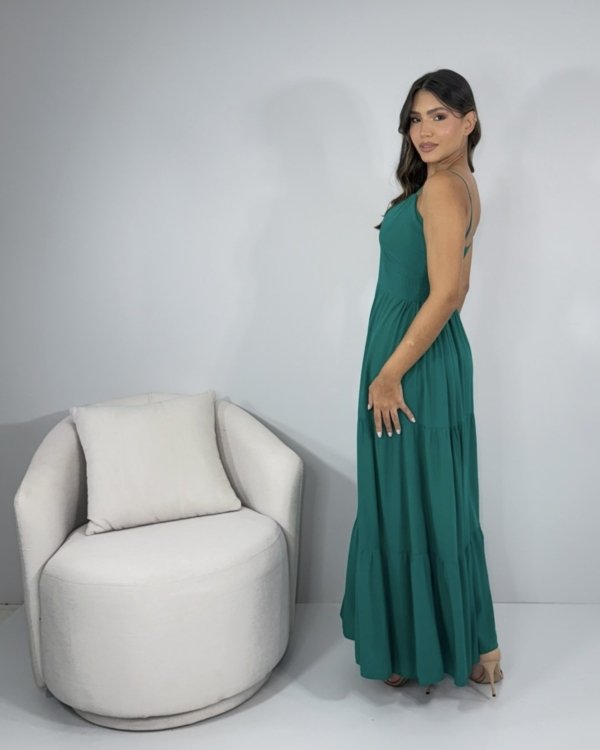 Vestido Helô - Verde Amazônia
