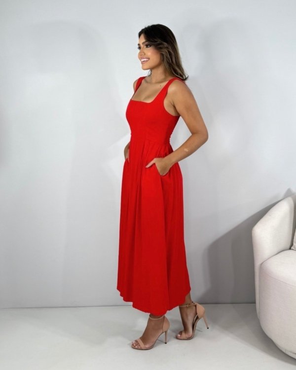 Vestido Samanta - Vermelho