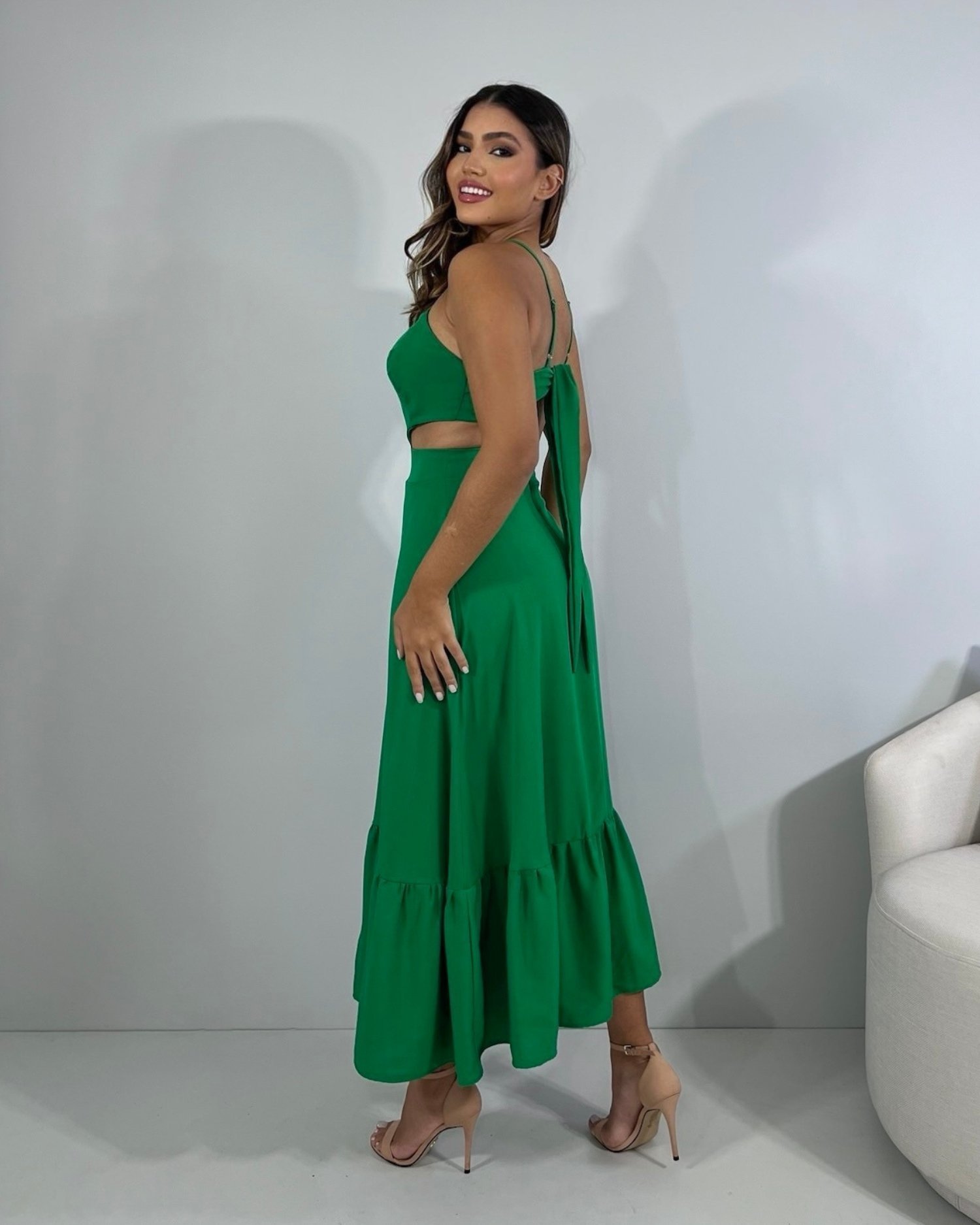 Vestido Aurora - Verde Bandeira - Image 3