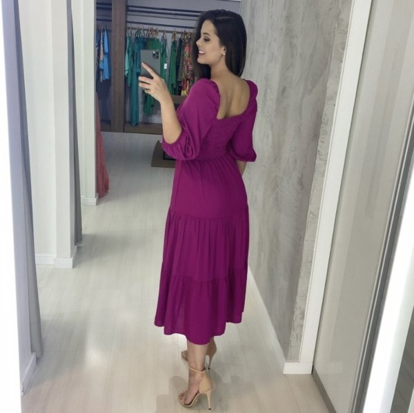 Vestido Juliana - Fúcsia