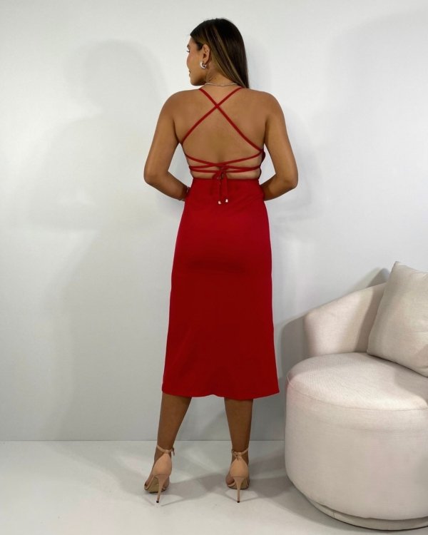 Vestido Edna - Vermelho