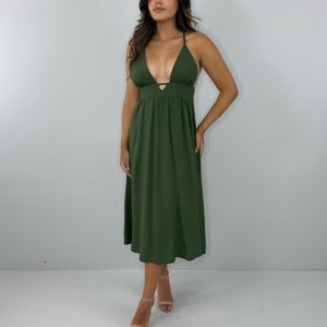 Vestido Heloína - Verde Militar - Image 2