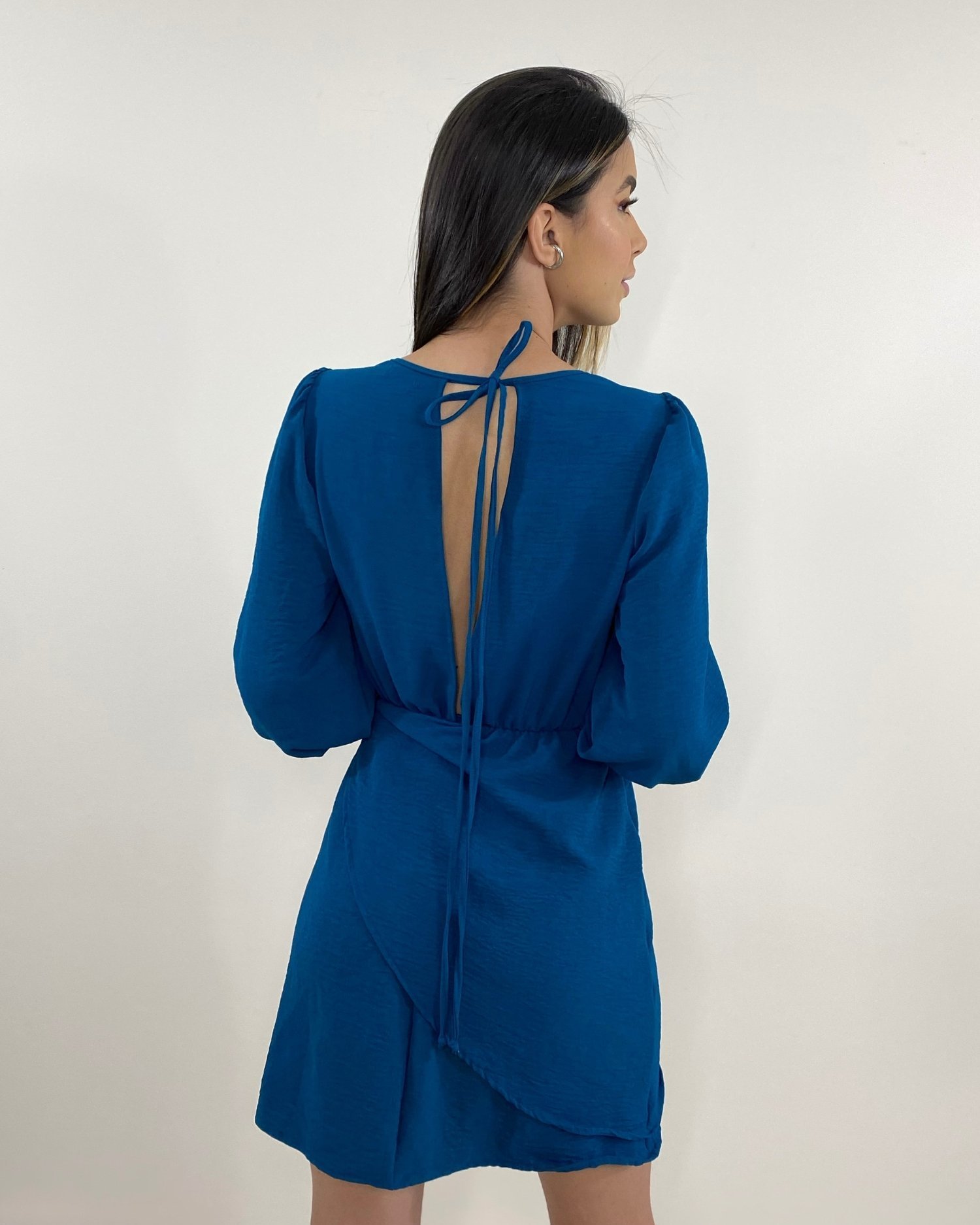 Vestido Ana Júlia - Azul Petróleo - Image 3