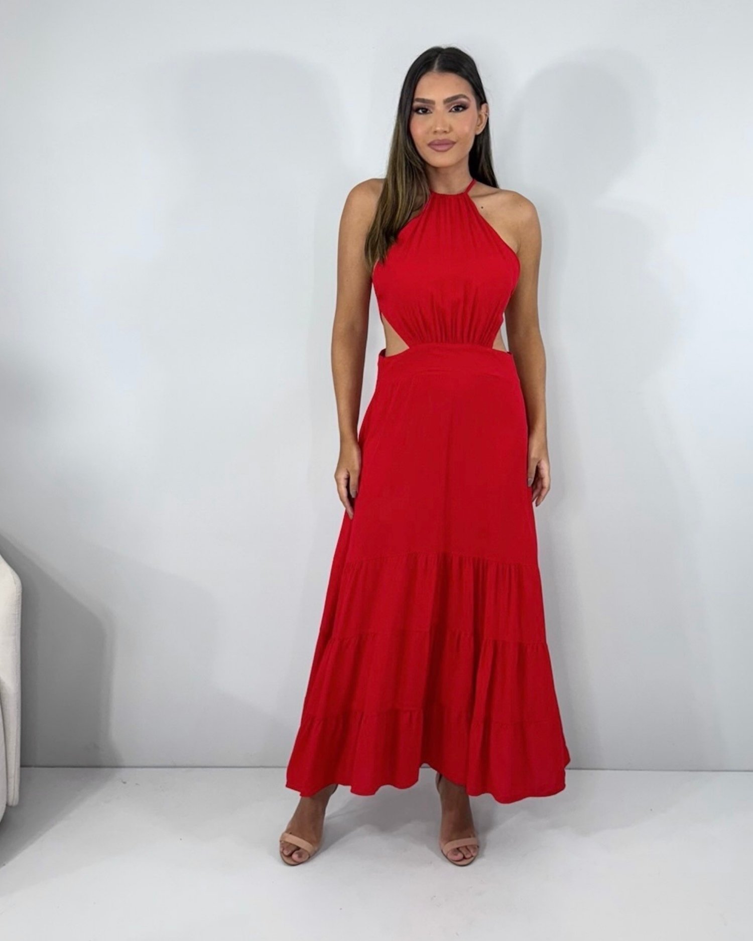 Vestido Estefane - Vermelho - Image 1