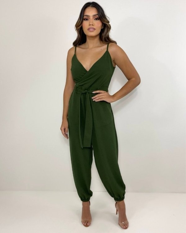 Macacão Sônia - Verde Militar