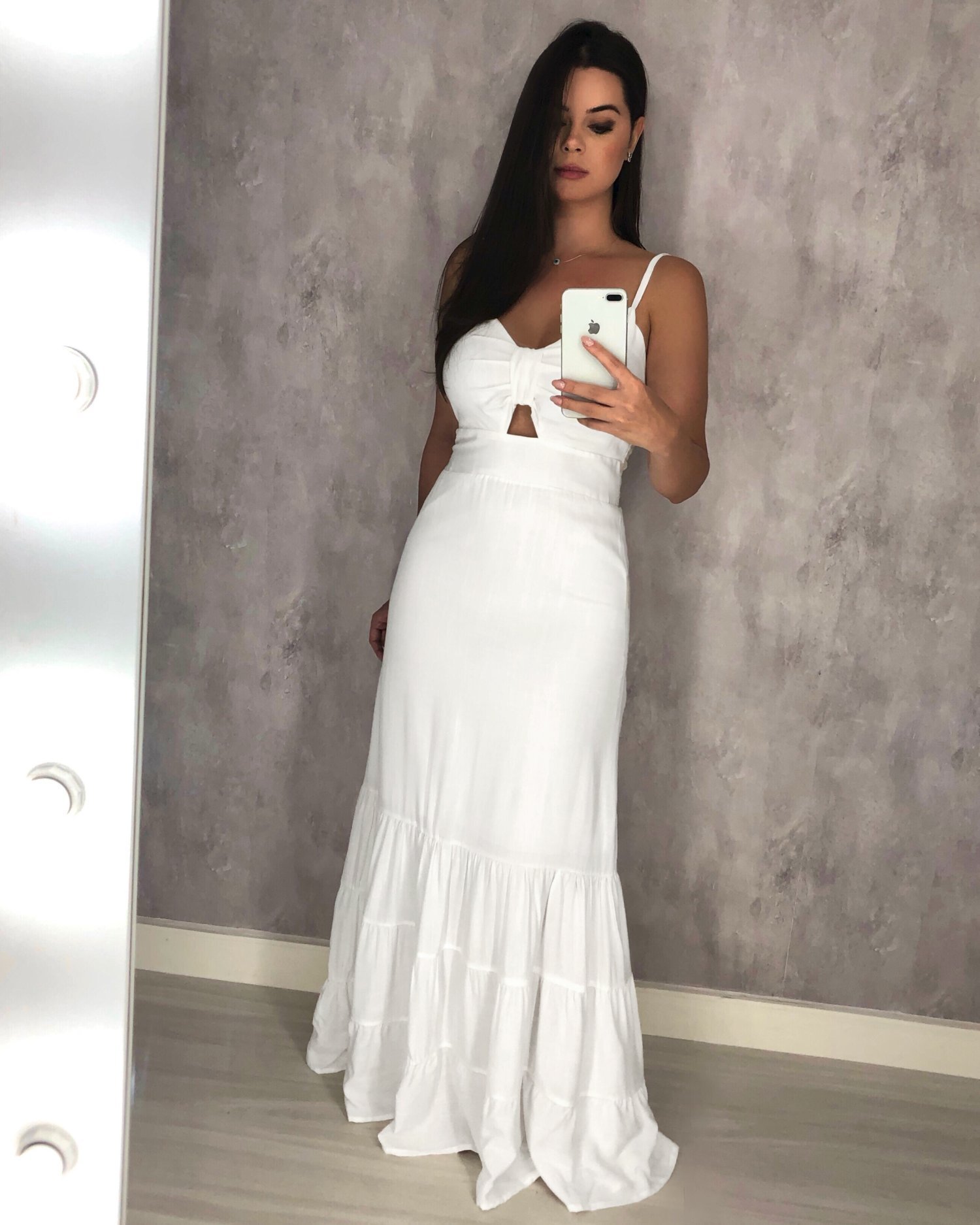 Vestido Jéssica Longo - Branco - Image 1