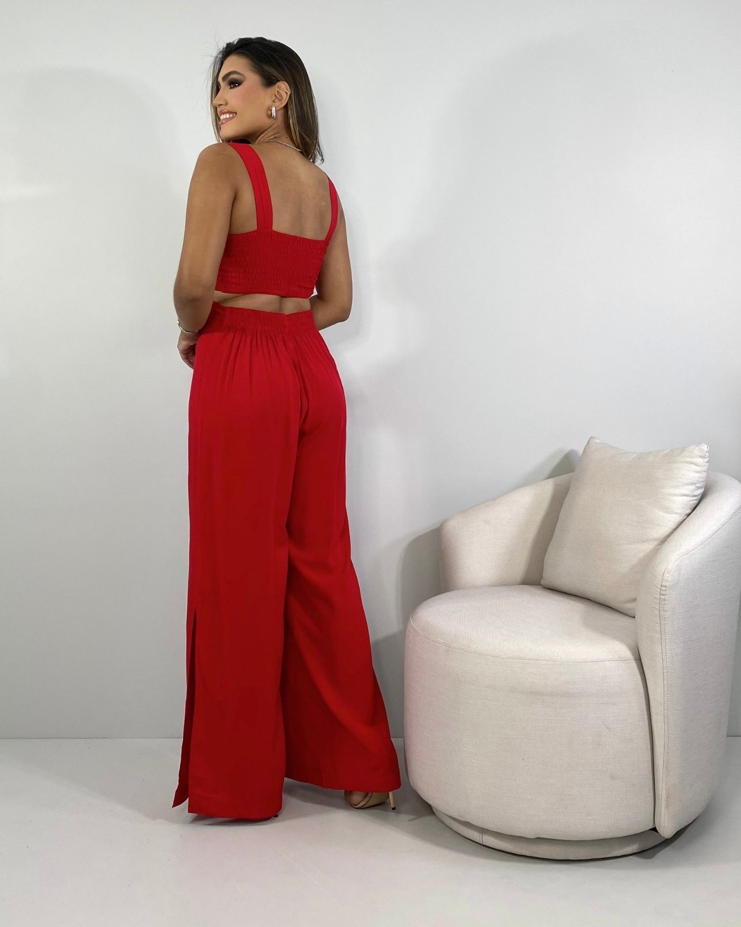 Macacão Maíra - Vermelho - Image 2