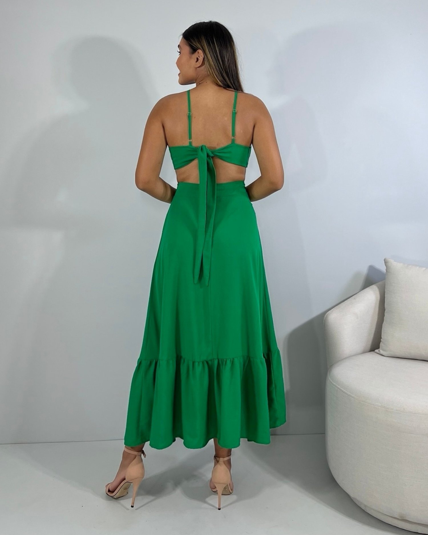 Vestido Aurora - Verde Bandeira - Image 4