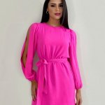 Vestido Eloá – Rosa Chiclete