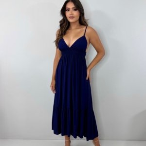 Vestido Beatriz - Azul Marinho - Image 3