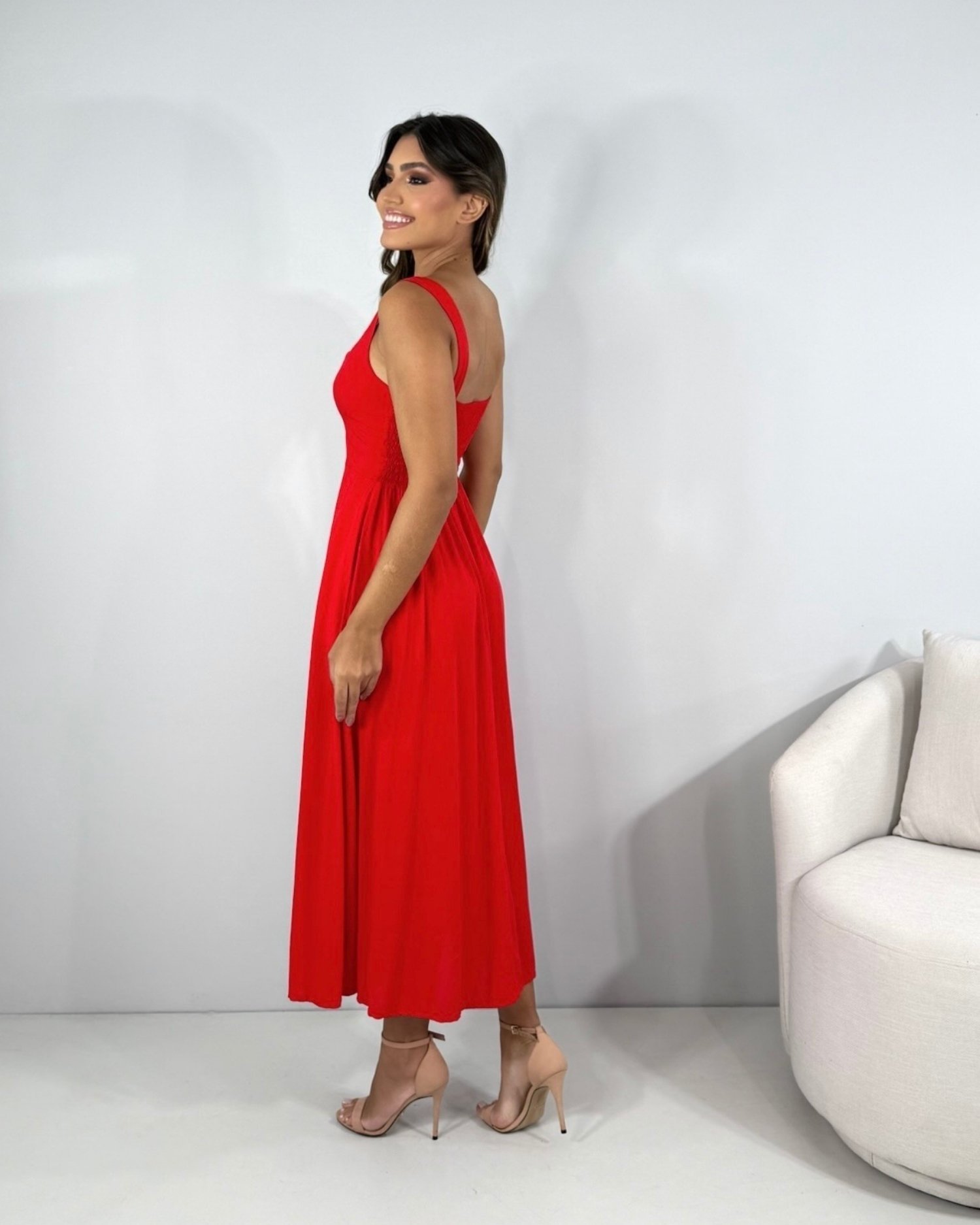 Vestido Samanta - Vermelho - Image 3