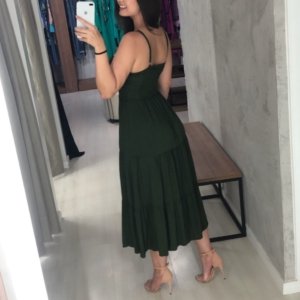 Vestido Jéssica Midi - Verde Militar - Image 3