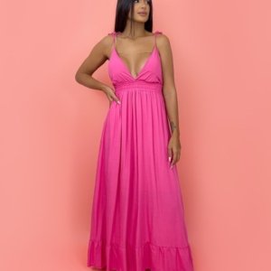 Vestido Valentina Longo - Rosa Chiclete - Image 1