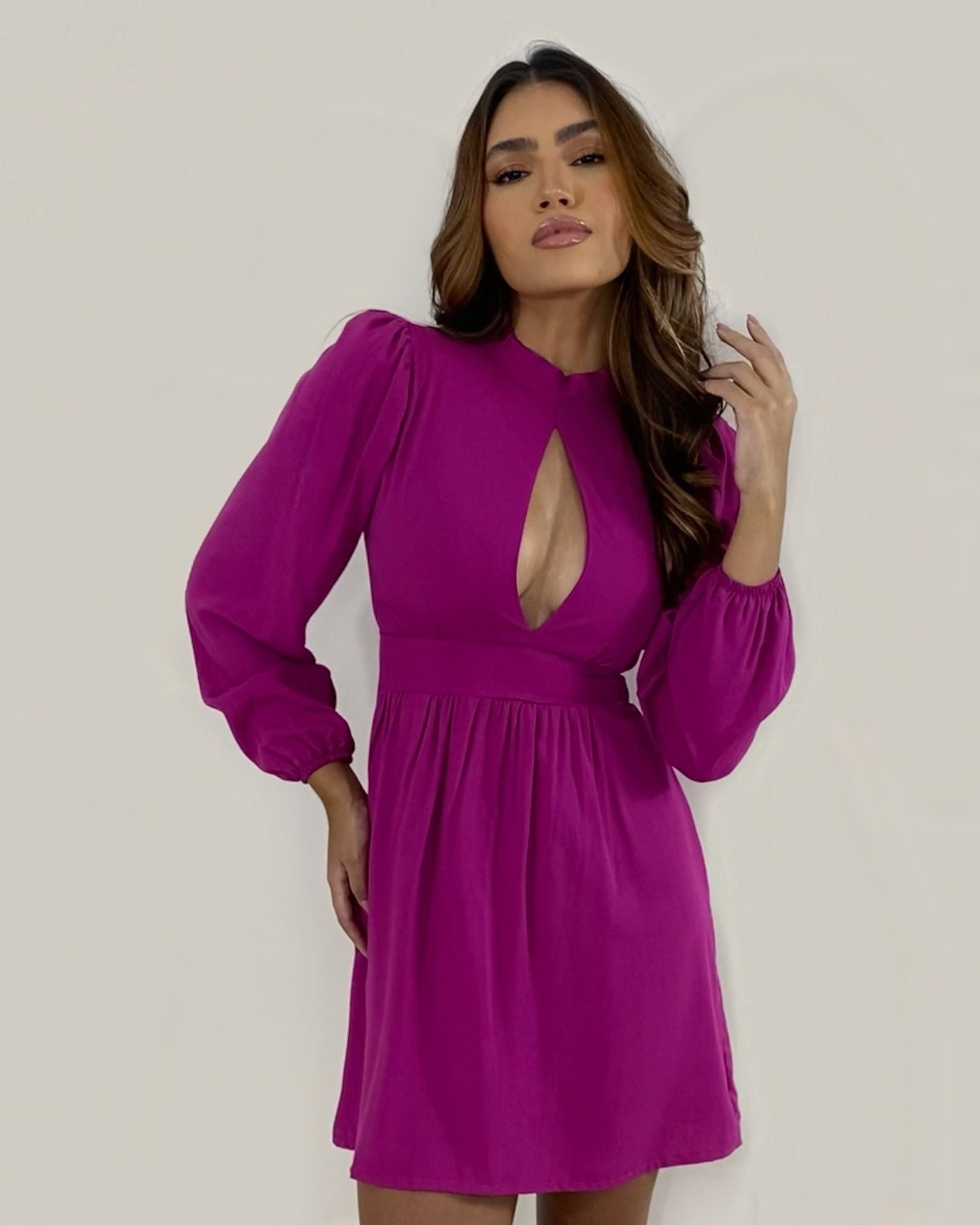 Vestido Mayara - Fúcsia - Image 1