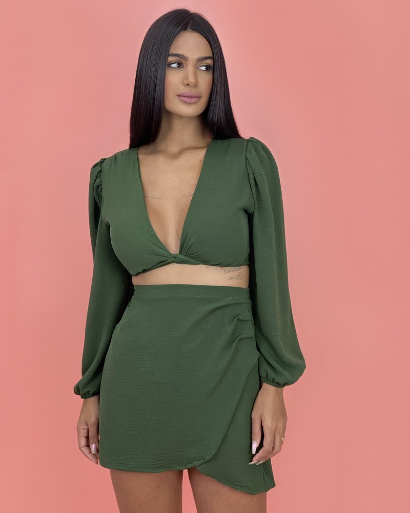 Saia Simone - Verde Militar - Image 1
