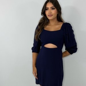 Vestido Yuna - Azul Marinho