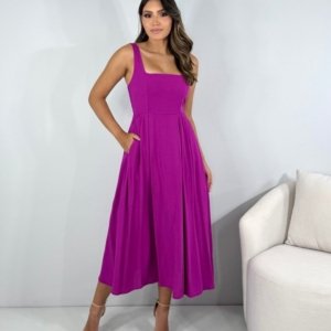 Vestido Samanta - Fúcsia - Image 1