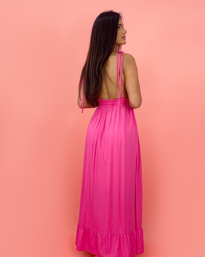 Vestido Valentina Longo - Rosa Chiclete - Image 2