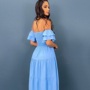 Vestido Ana Paula - Azul Claro - Image 2