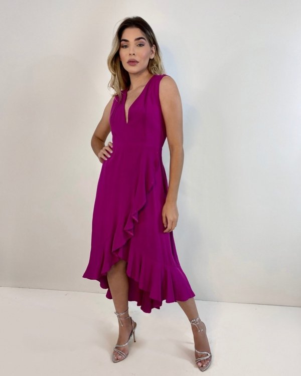 Vestido Alessandra - Fúcsia