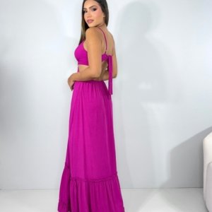 Vestido Launa - Fúcsia - Image 2