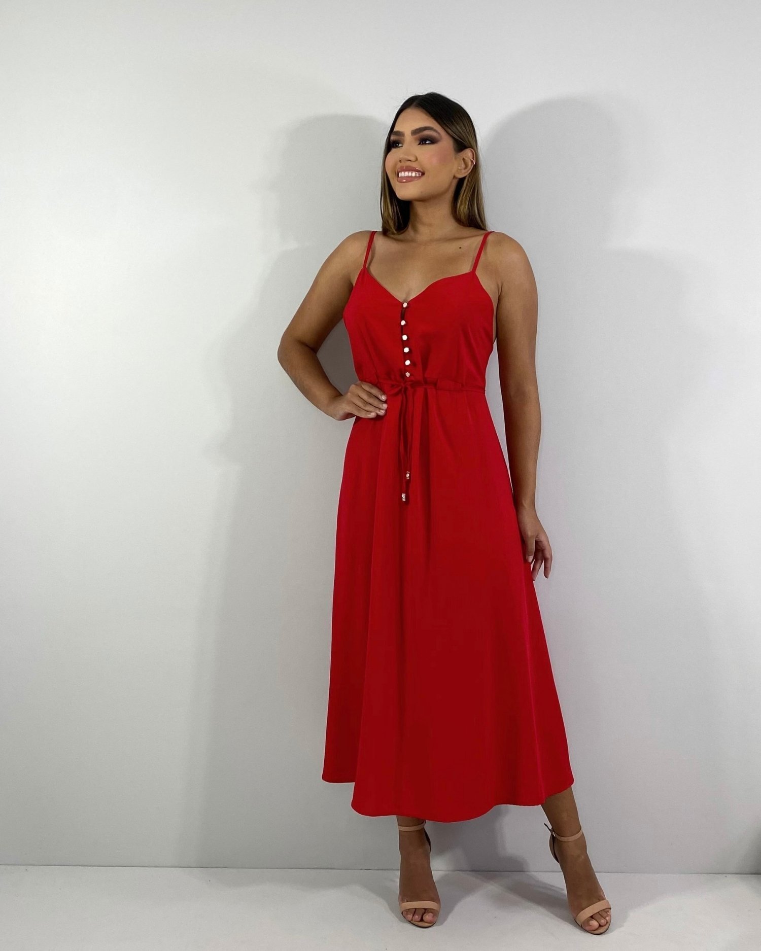 Vestido Felícia - Vermelho - Image 4