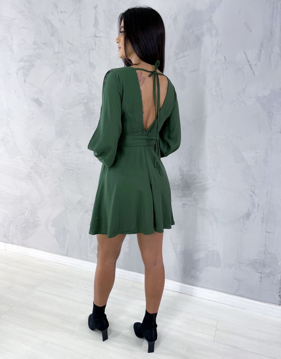 Vestido Priscila - Verde Militar - Image 2