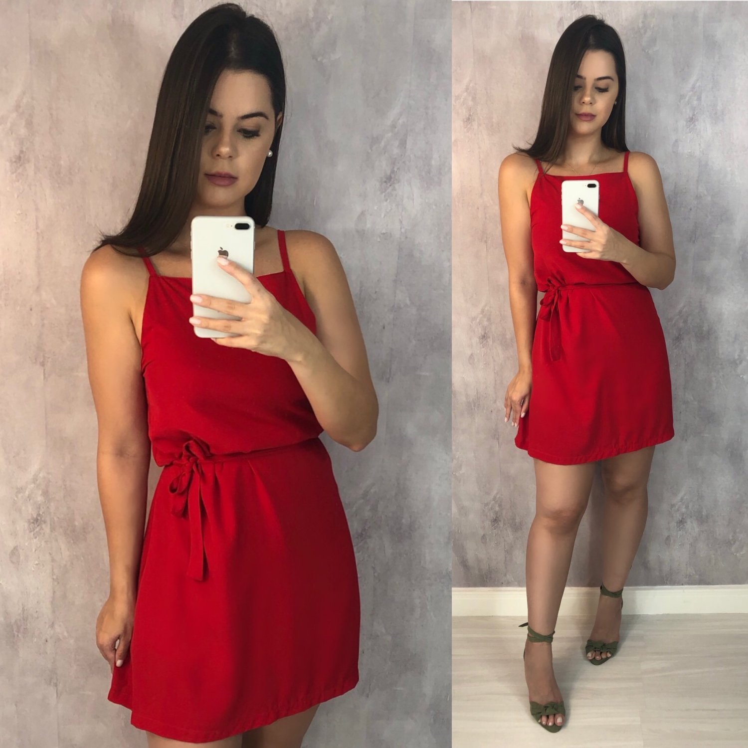 Vestido Paula - Vermelho - Image 3