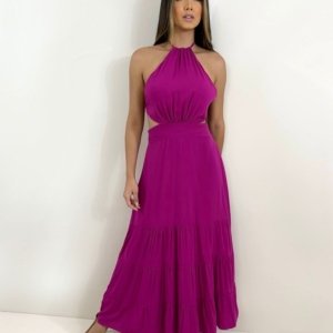 Vestido Estefane - Fúcsia - Image 1