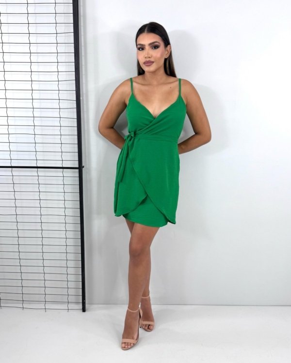 Vestido Anastasia - Verde Bandeira