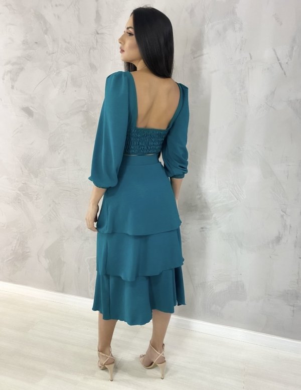 Cropped Olga em Duna - Verde Esmeralda