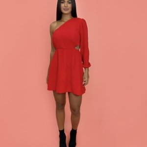 Vestido Luna em Duna - Vermelho - Image 2