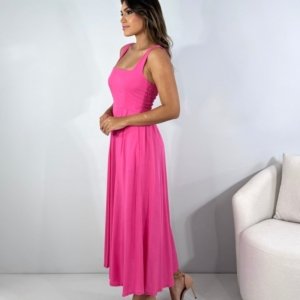 Vestido Samanta - Rosa Chiclete - Image 5