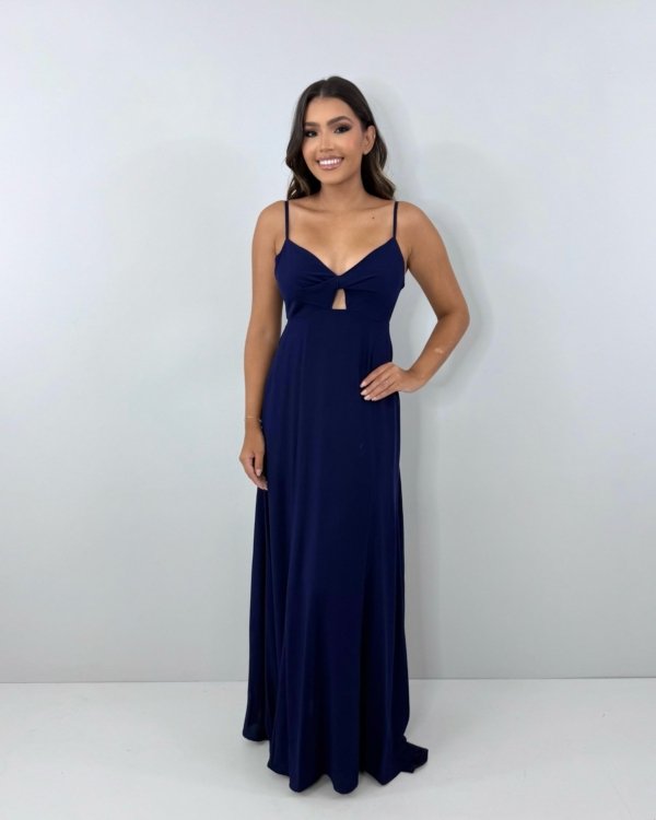 Vestido Eliana - Azul Marinho