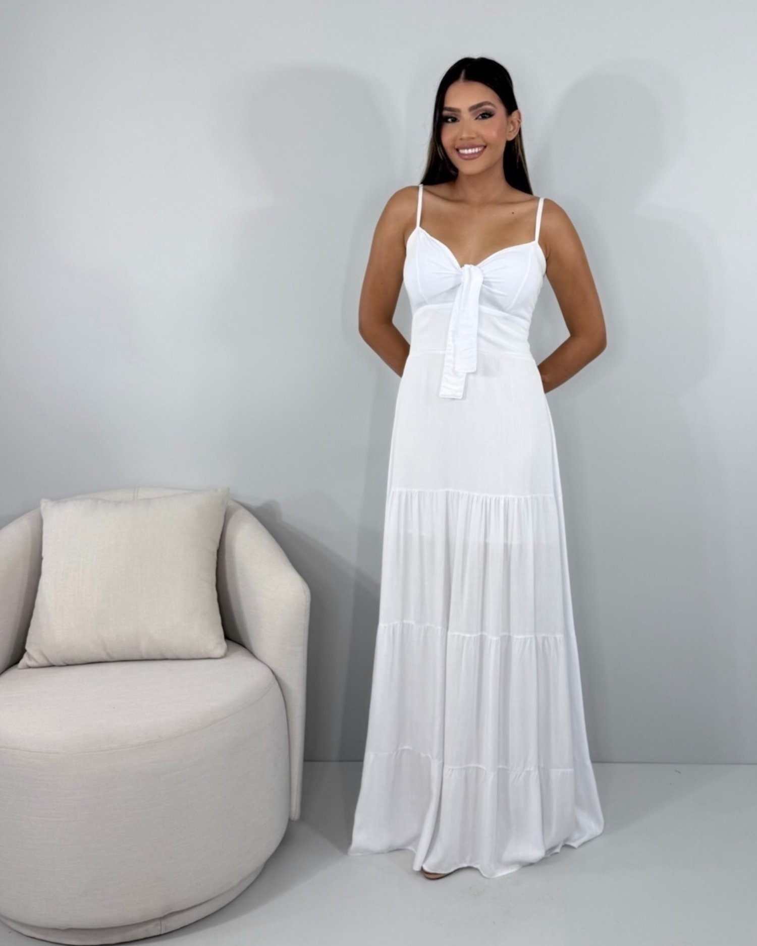 Vestido Camila - Branco - Image 1